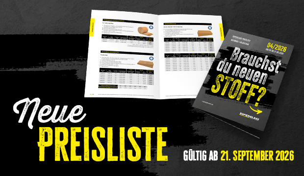 SUPERGLASS-Preisliste