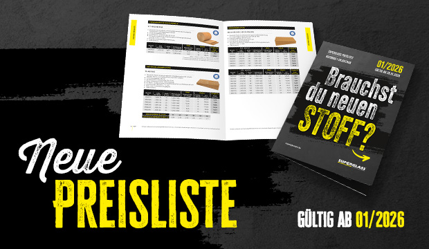 SUPERGLASS-Preisliste